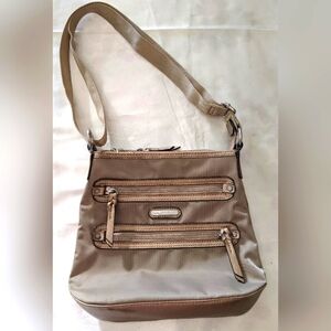 Dana Buchman Christina Women's Crossbody Bag Purse Khaki Adjustable Lightweight
